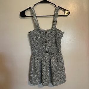 Smocked Floral Top from Wallflower